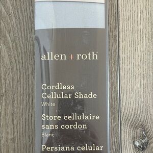 Allen + Roth White Cordless Cellular Shade